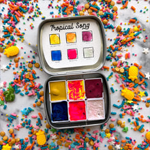 Load image into Gallery viewer, Tropical Song Handmade Watercolor Palette