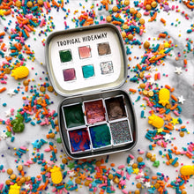 Load image into Gallery viewer, Tropical Hideaway Handmade Watercolor Palette