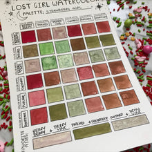 Load image into Gallery viewer, Strawberry Girl Handmade Watercolor Palette