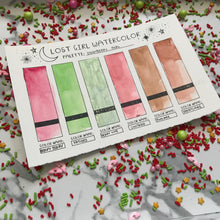 Load image into Gallery viewer, Strawberry Girl Handmade Watercolor Palette