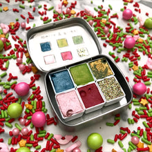 Load image into Gallery viewer, Merry and Bright Handmade Watercolor Palette