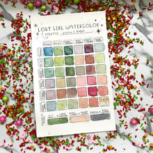 Load image into Gallery viewer, Merry and Bright Handmade Watercolor Palette