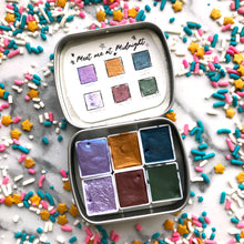 Load image into Gallery viewer, Meet Me at Midnight Handmade Watercolor Palette