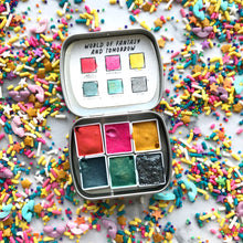 Load image into Gallery viewer, World of Fantasy and Tomorrow Handmade Watercolor Palette