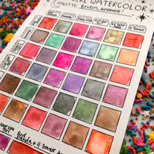 Load image into Gallery viewer, Besties, Assemble! Handmade Watercolor Palette