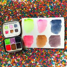 Load image into Gallery viewer, Raise the Curtain! Watercolor Palette + LIght the Lights Single