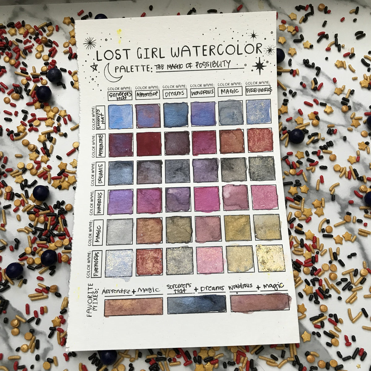 World of Fantasy and Tomorrow Handmade Watercolor Palette – Lost Girl  Watercolor