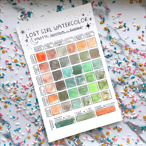 Adventures in Neverland Watercolor Palette