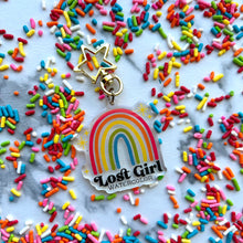 Load image into Gallery viewer, Lost Girl Watercolor Logo Keychain
