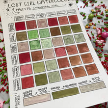 Load image into Gallery viewer, Strawberry Girl Handmade Watercolor Palette
