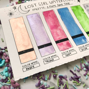 A Fairy Good Time Handmade Watercolor Palette