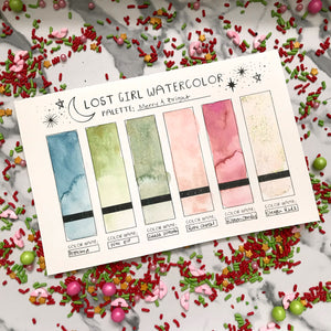 Merry and Bright Handmade Watercolor Palette