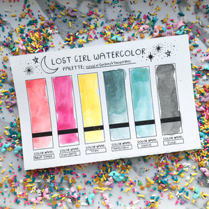 World of Fantasy and Tomorrow Handmade Watercolor Palette – Lost Girl  Watercolor