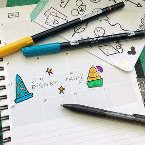 Coloring Page Stickers- Magic Set